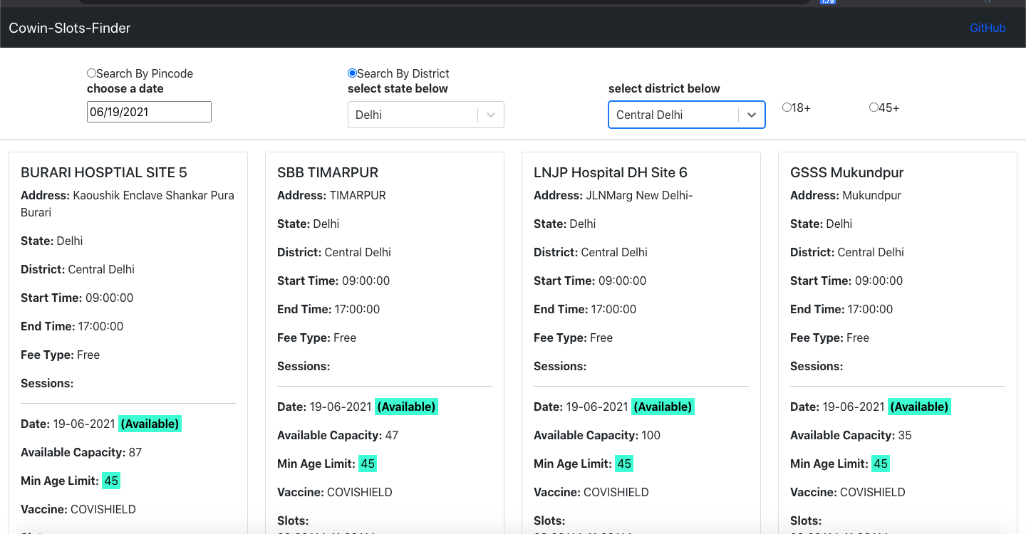 Cowin-Slots-Finder gallery image