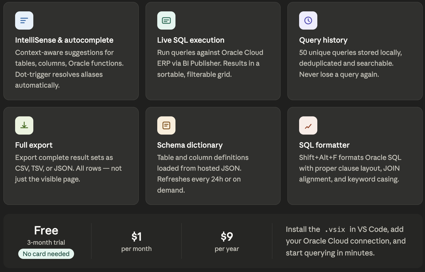 FuiSQL — Oracle Cloud ERP Query Tool gallery image