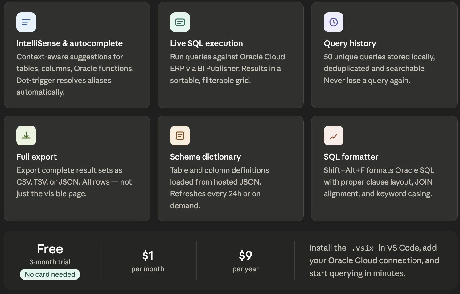 FuiSQL — Oracle Cloud ERP Query Tool screenshot 2