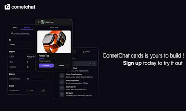 Interactive card messages for chat gallery image