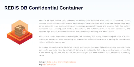 Always encrypted Redis Database gallery image