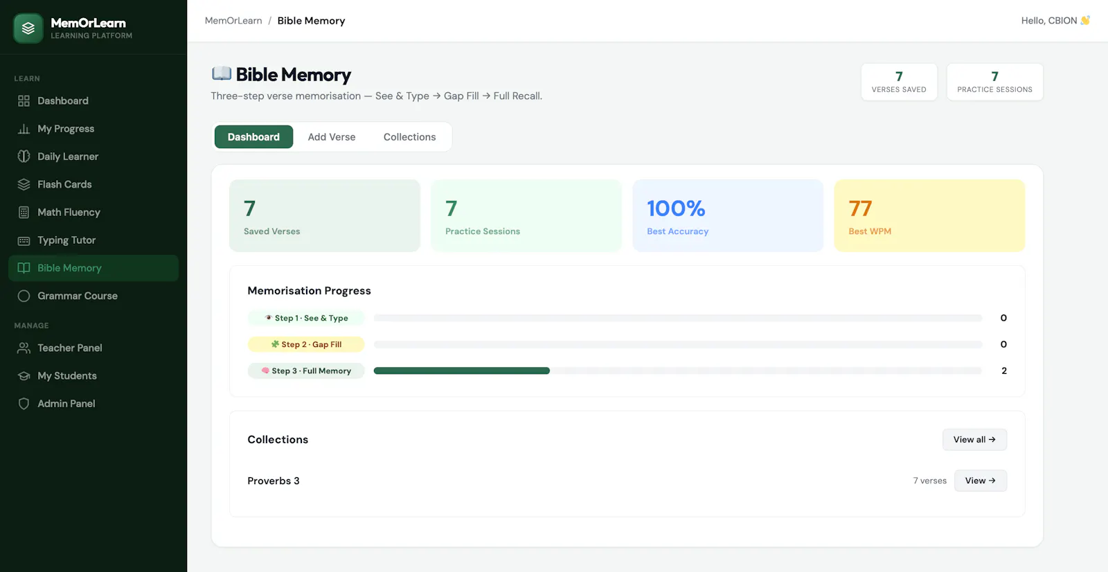 MemOrLearn screenshot 7