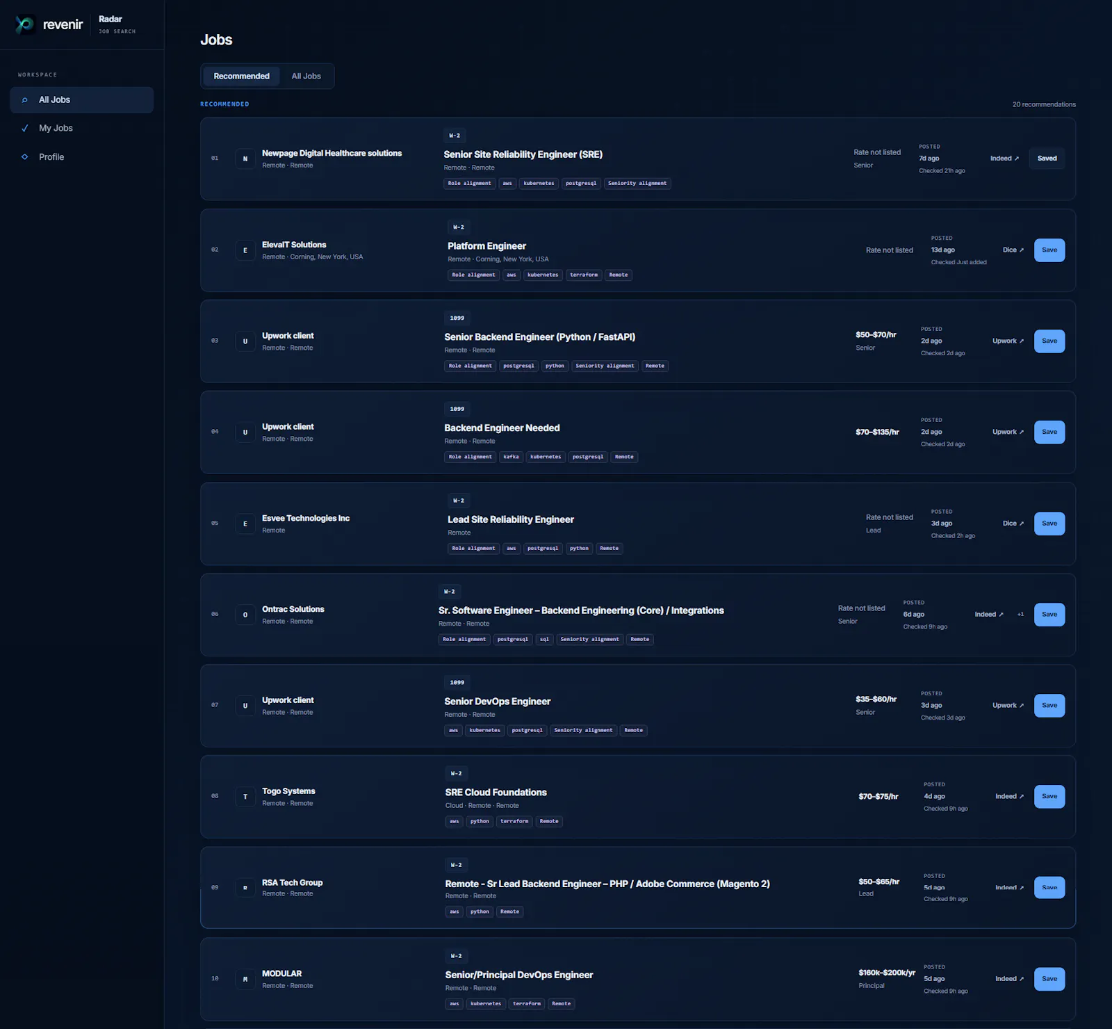 RadarJobs screenshot 3