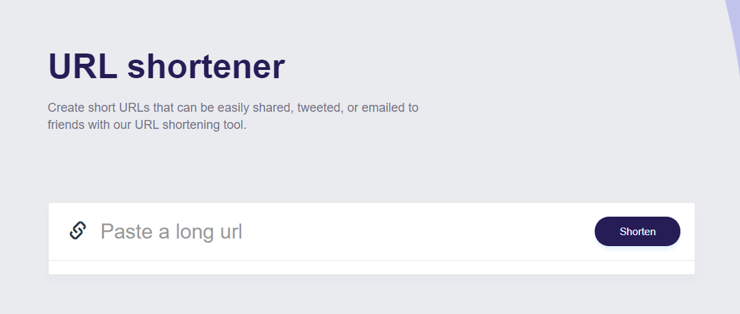 URL shortener gallery image