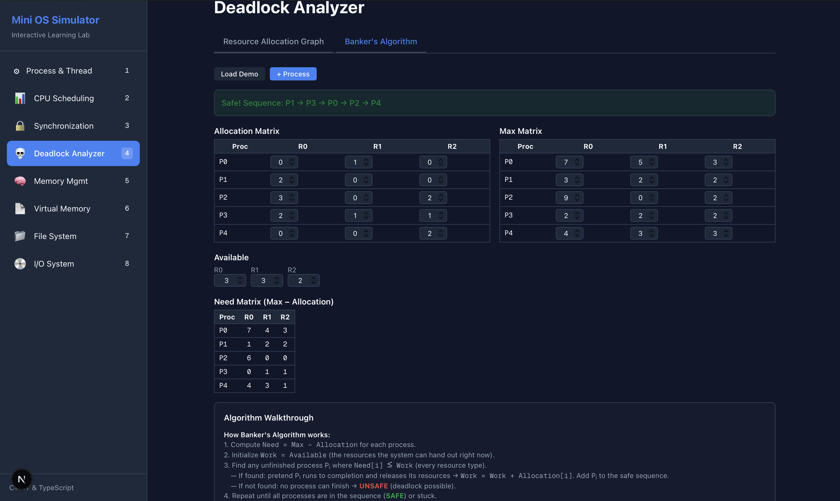 Mini OS Simulator gallery image