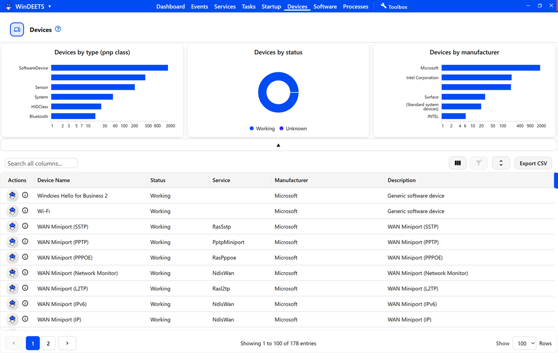 WinDEETS  - Screenshot 2 showing product features and functionality