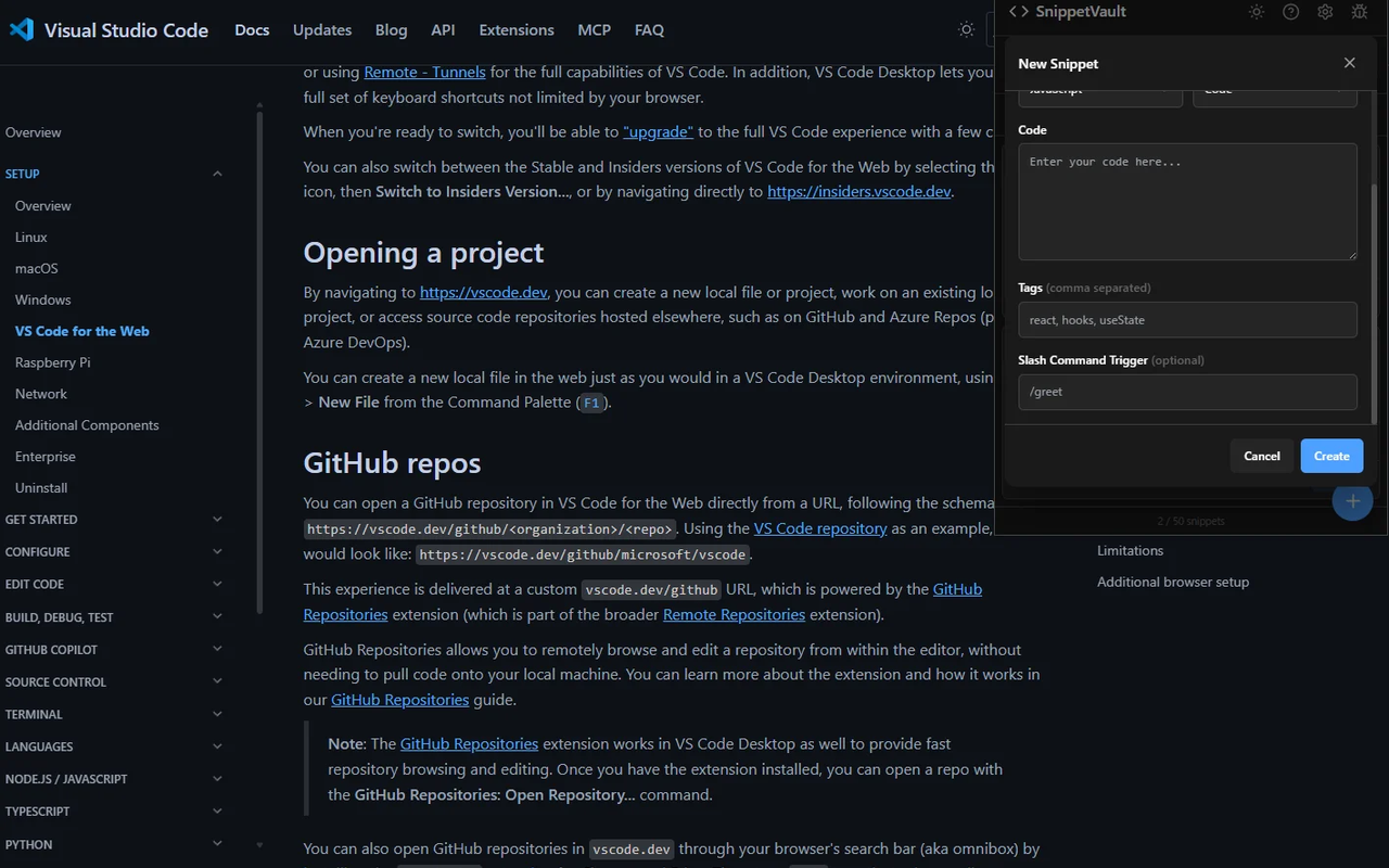 SnippetVault gallery image