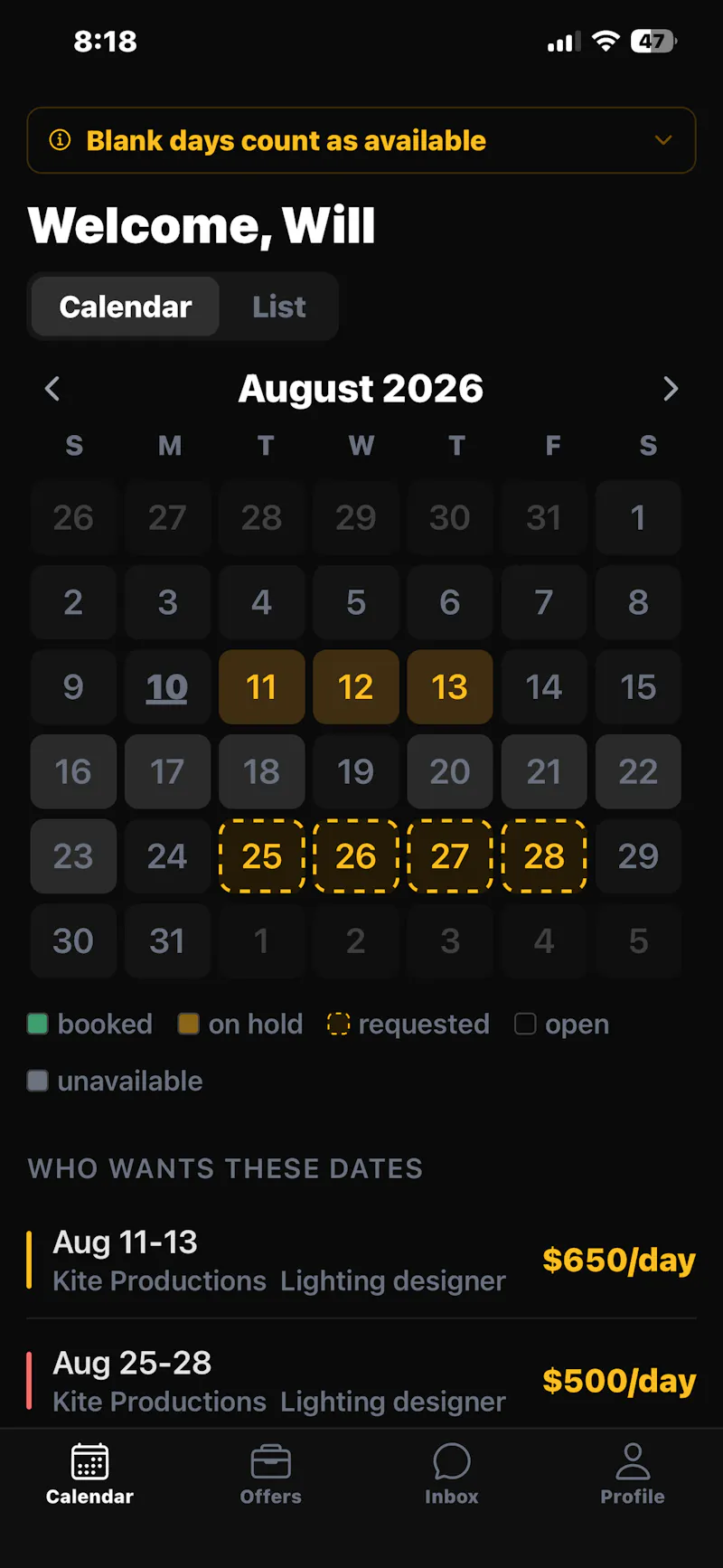ProTourBooking screenshot 2