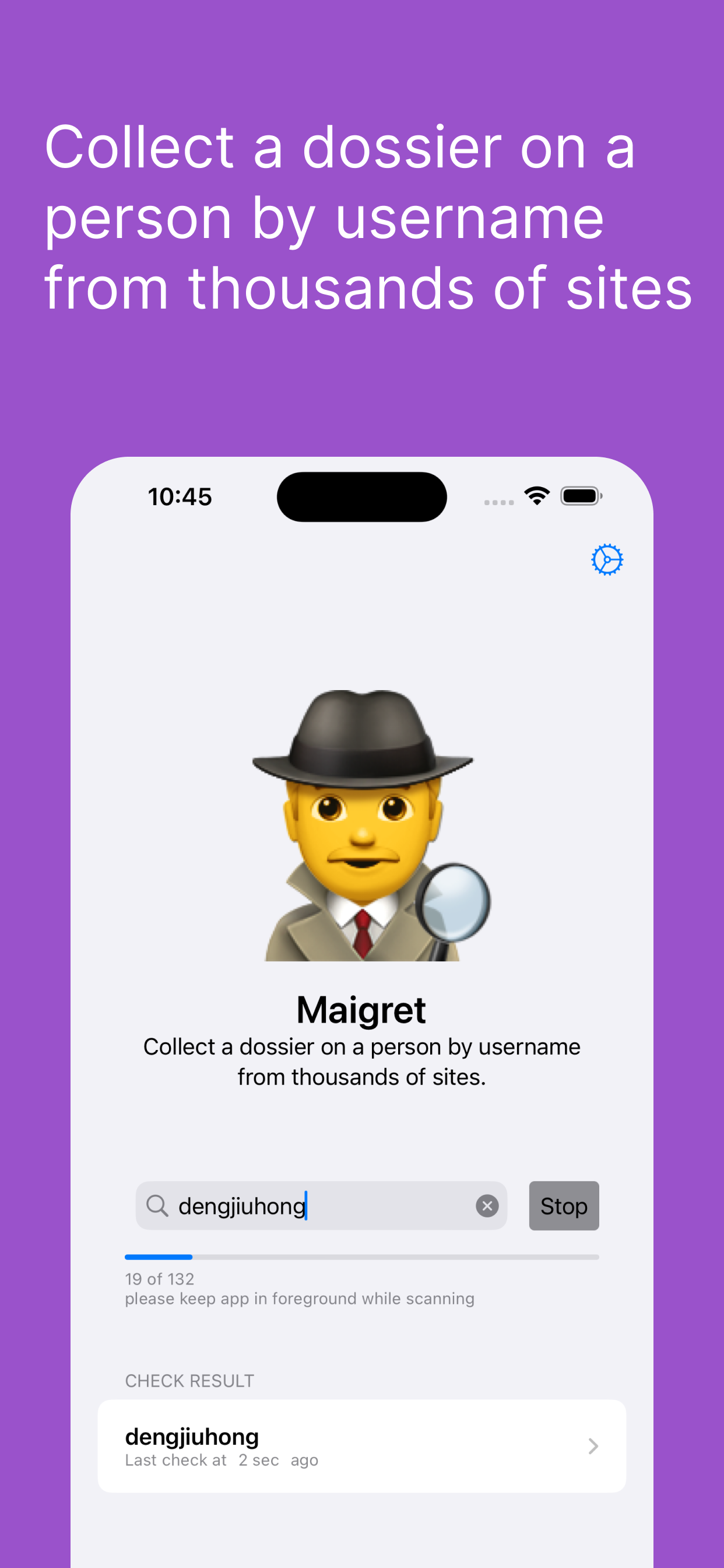 Maigret - una nombre de usuario detective media 1