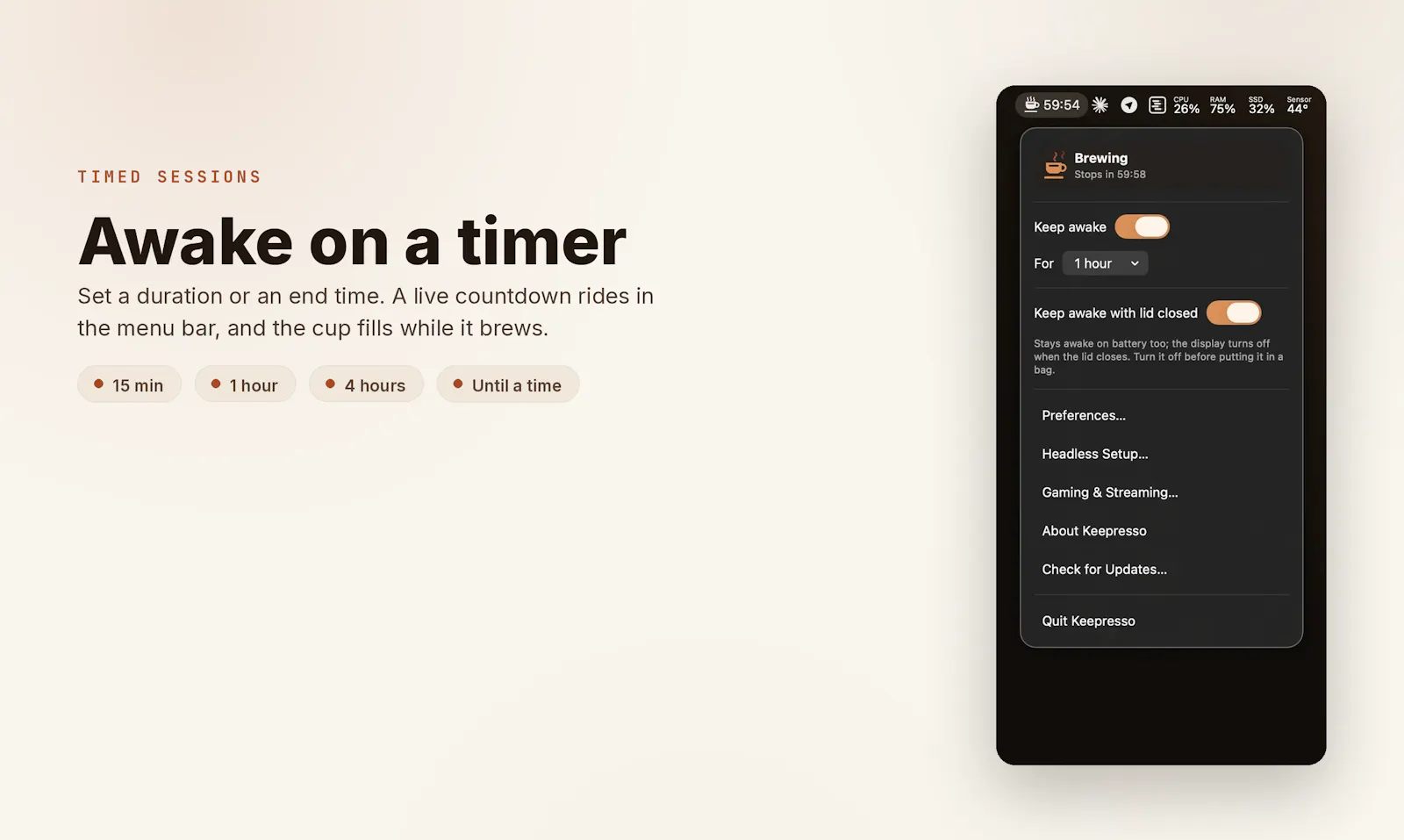 Keepresso screenshot 2