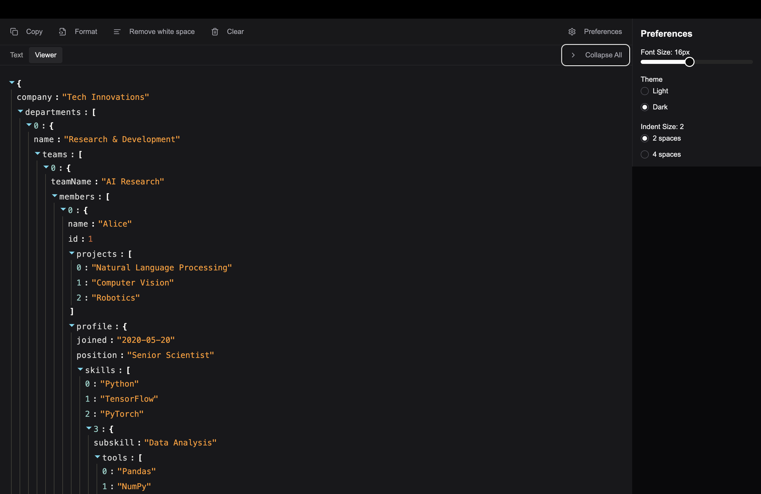 Jsonviewer