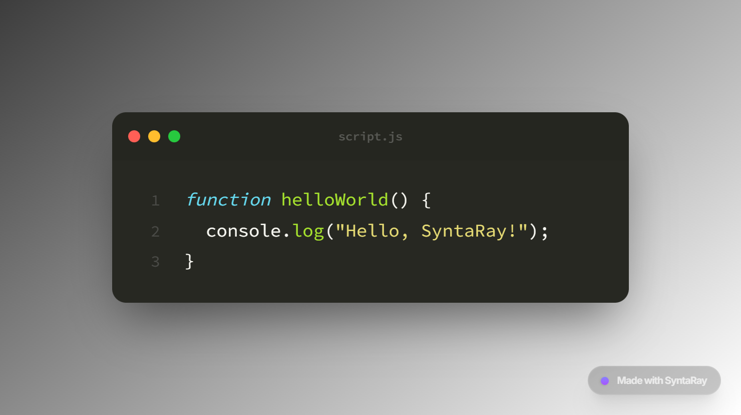 SyntaRay - Main product screenshot demonstrating key features and user interface
