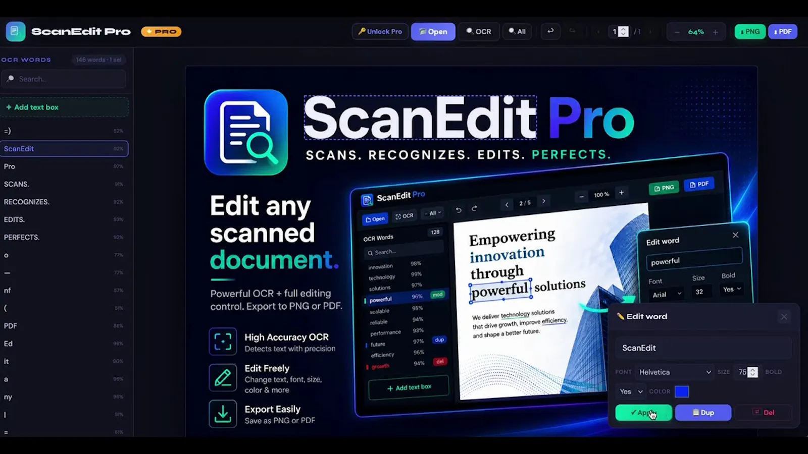 ScanEdit Pro screenshot 2 (video preview)