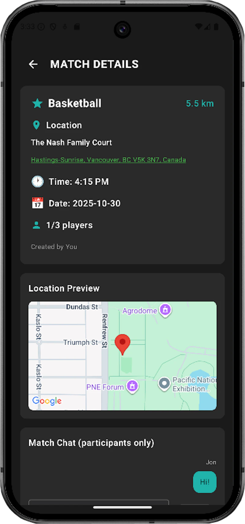 Tally screenshot 2