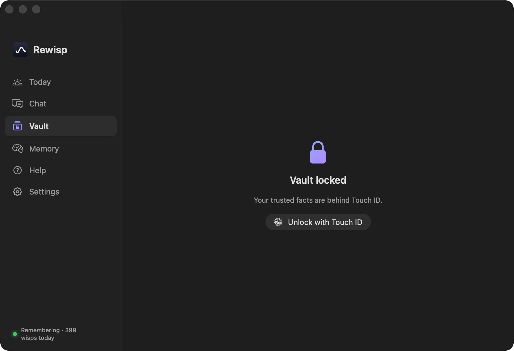Rewisp — an ambient memory for your Mac screenshot 6