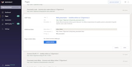 Webthrust SEO Tool gallery image