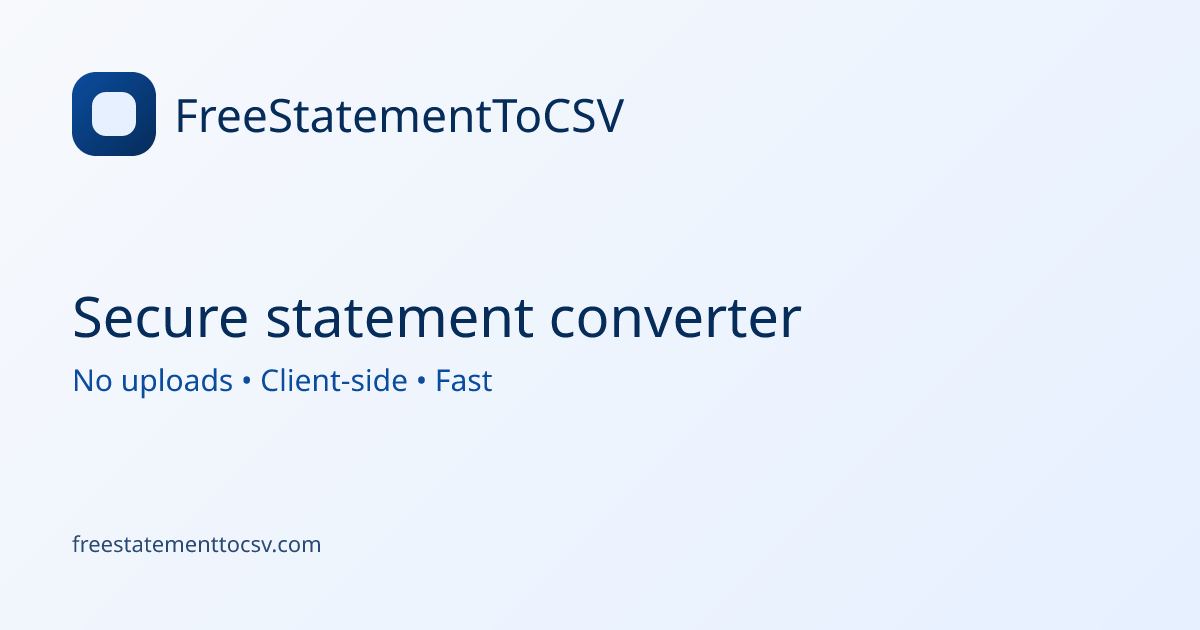 FreeStatementToCSV gallery image