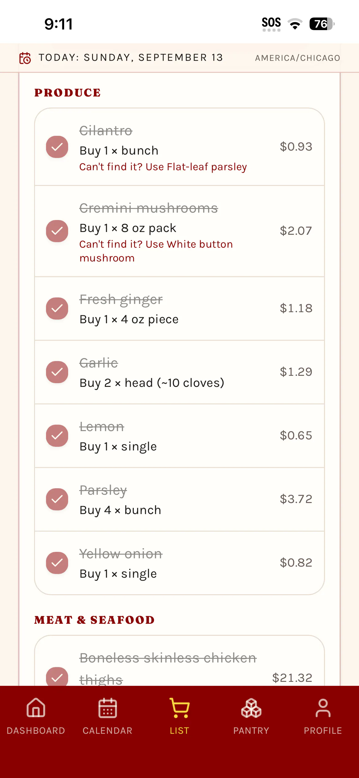 Simmer: Meal Planner gallery image