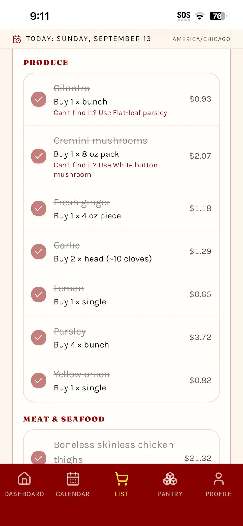 Simmer: Meal Planner screenshot 4