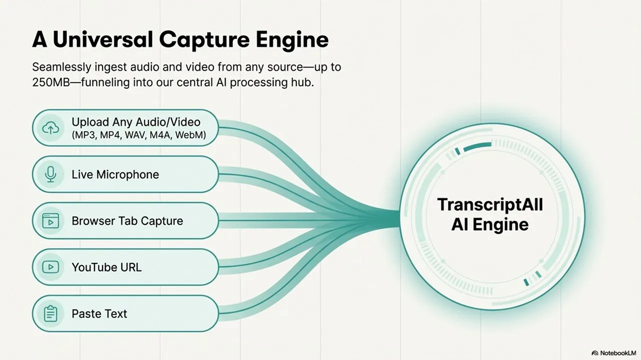 TranscriptAll screenshot