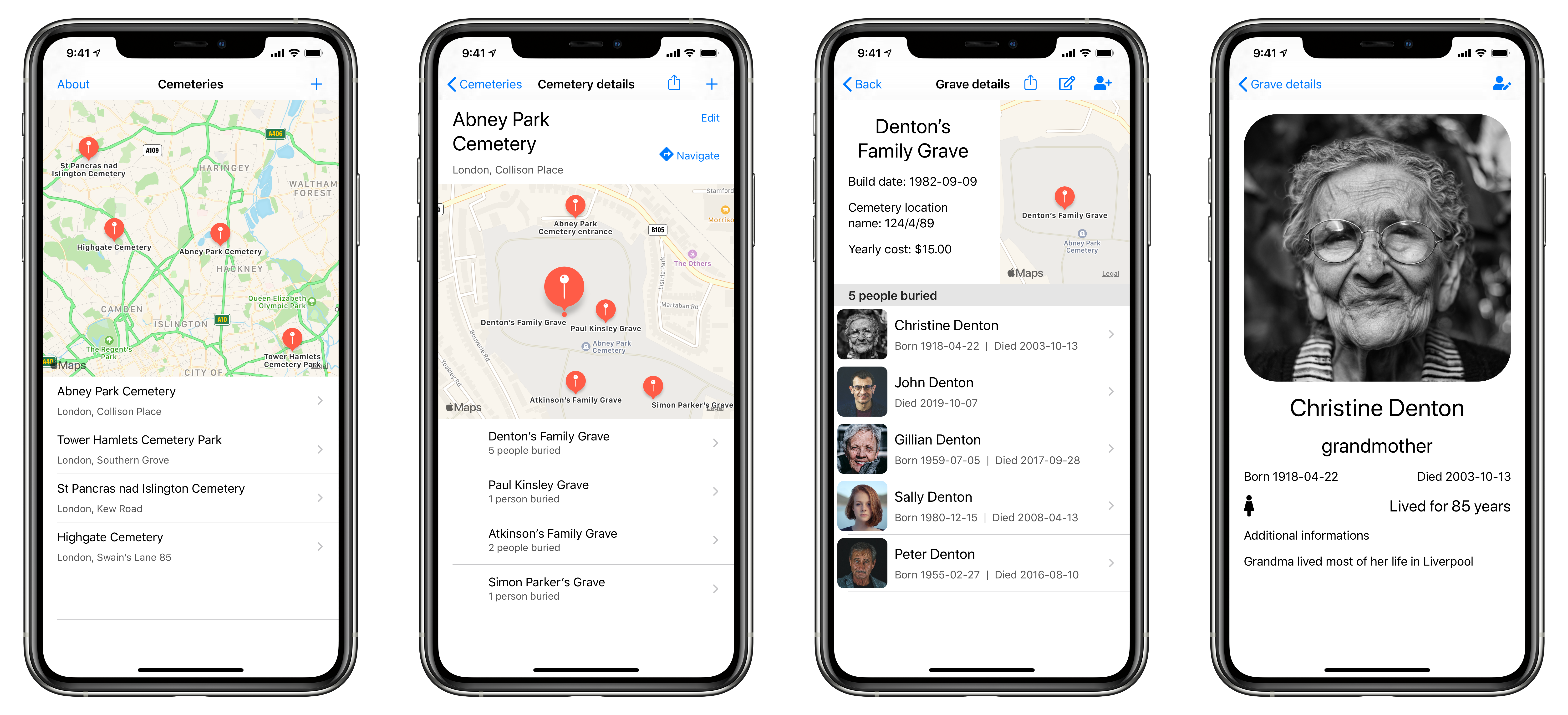 Family Graves Map gallery image