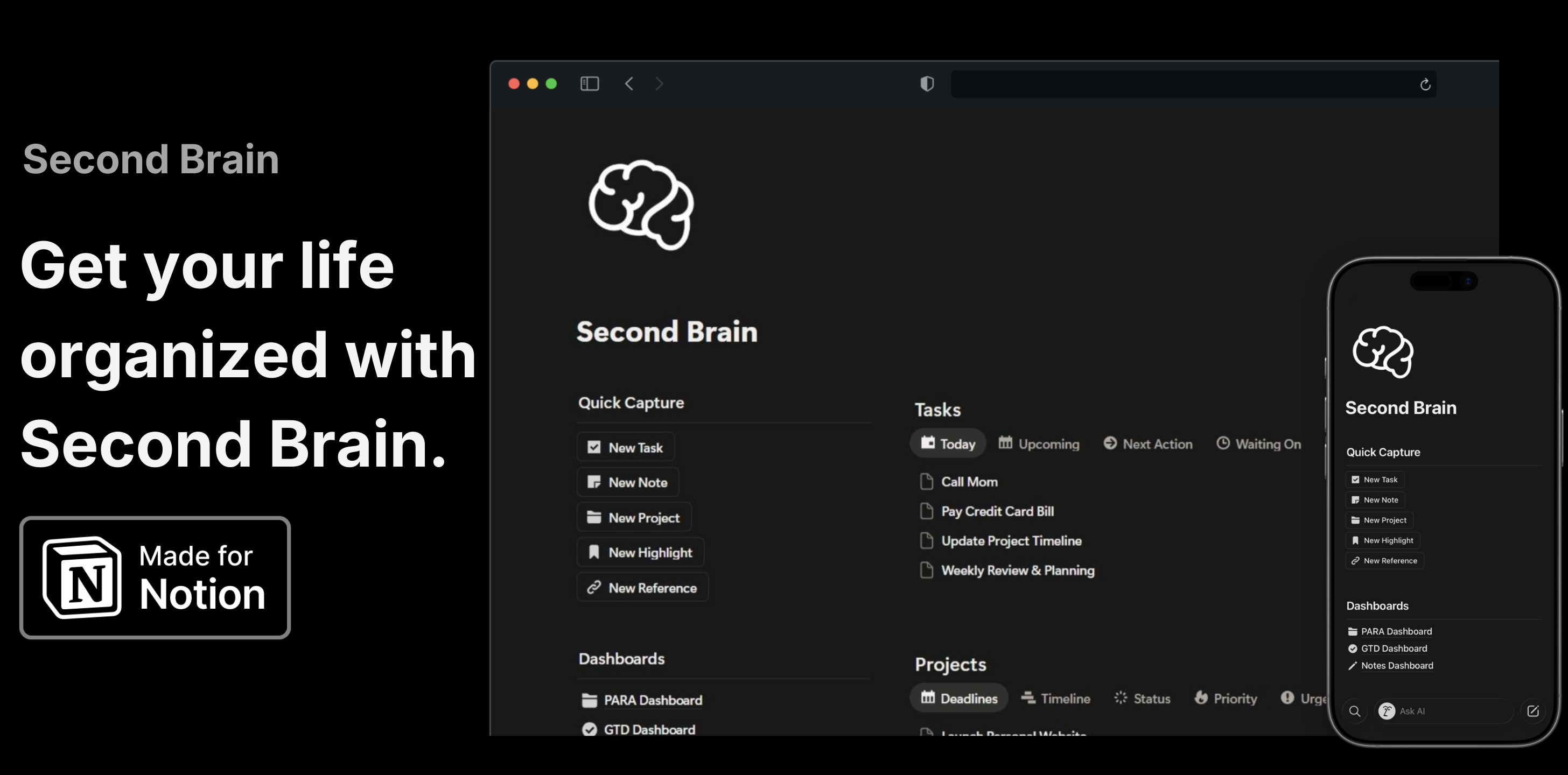 Second Brain: Focus Mode gallery image