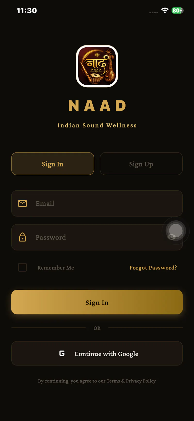 NAAD - Indian Sound Wellness screenshot 1