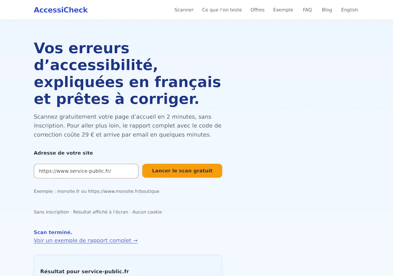 AccessiCheck screenshot 1