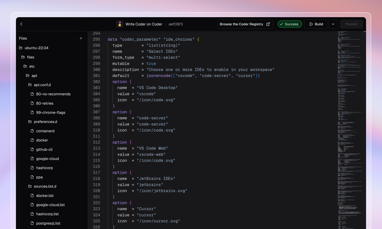 Coder gallery image