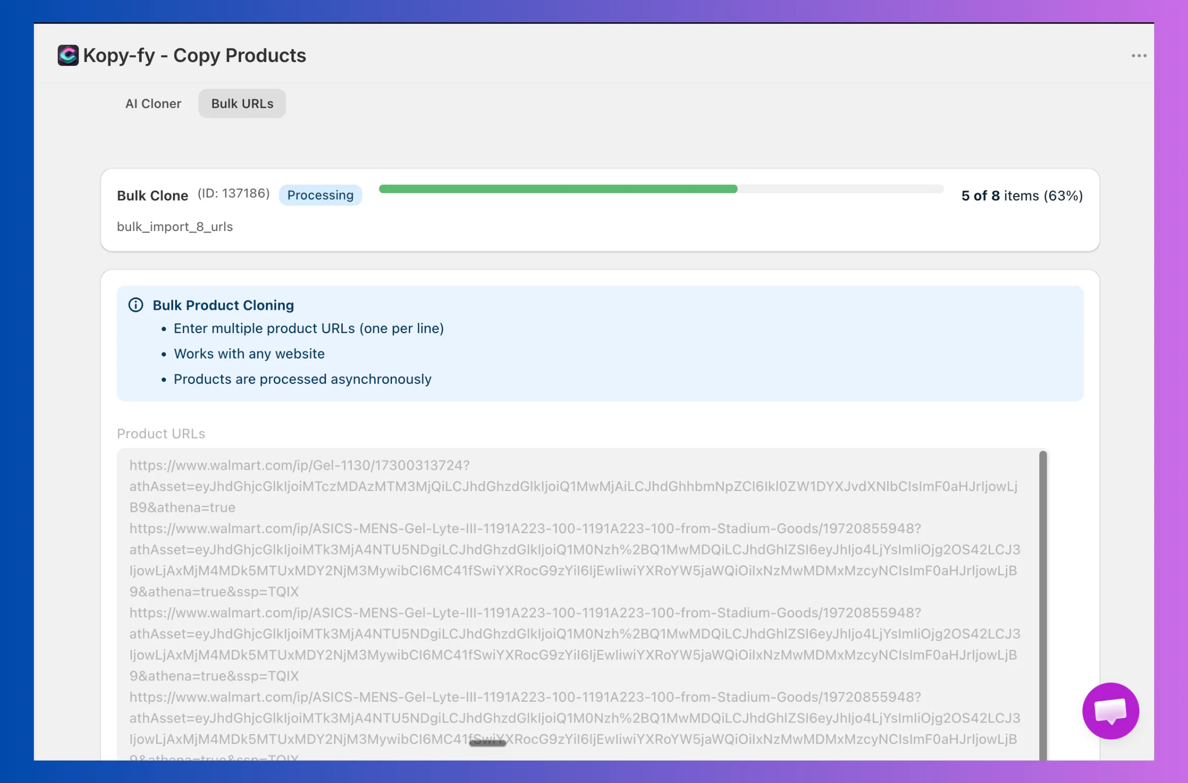 Cloneify/Kopy‑fy Import & Copy Products gallery image