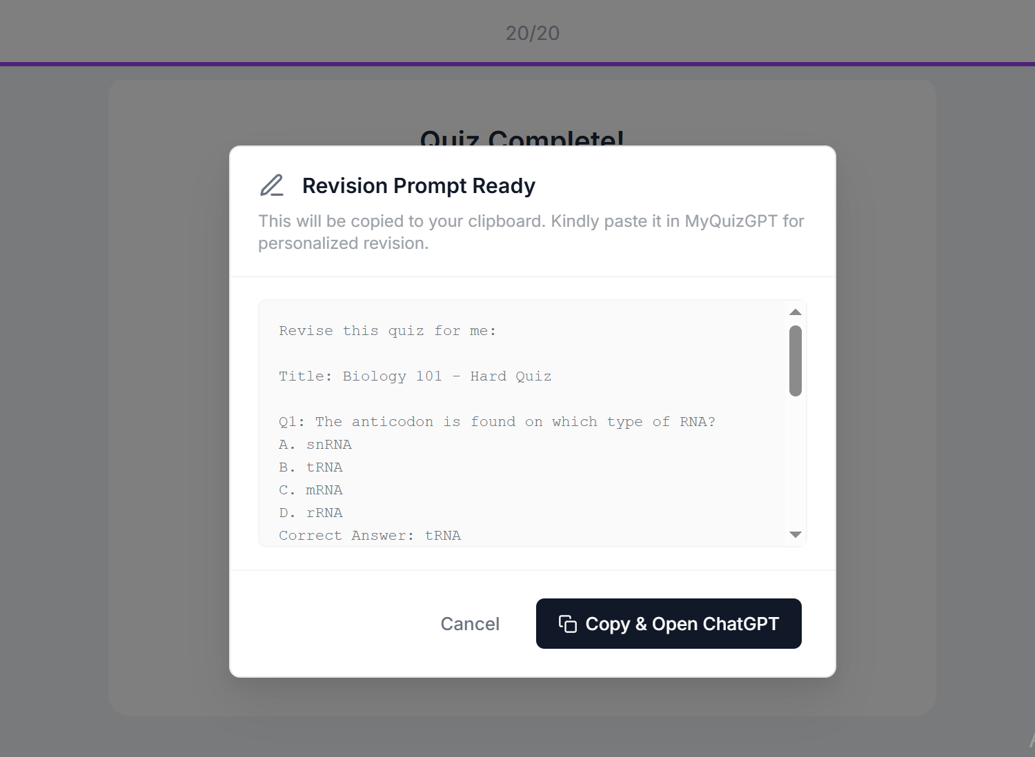 MyQuizGPT gallery image