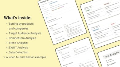 Notion Market Research Template gallery image