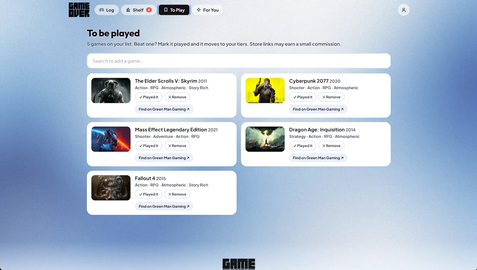 Game Over screenshot 4