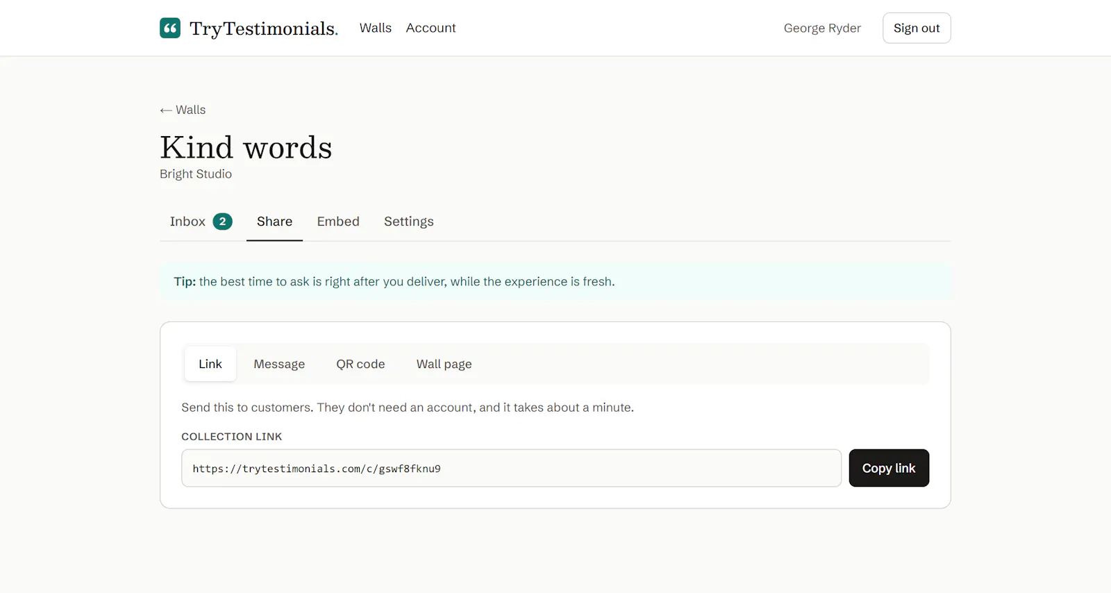 TryTestimonials screenshot 6