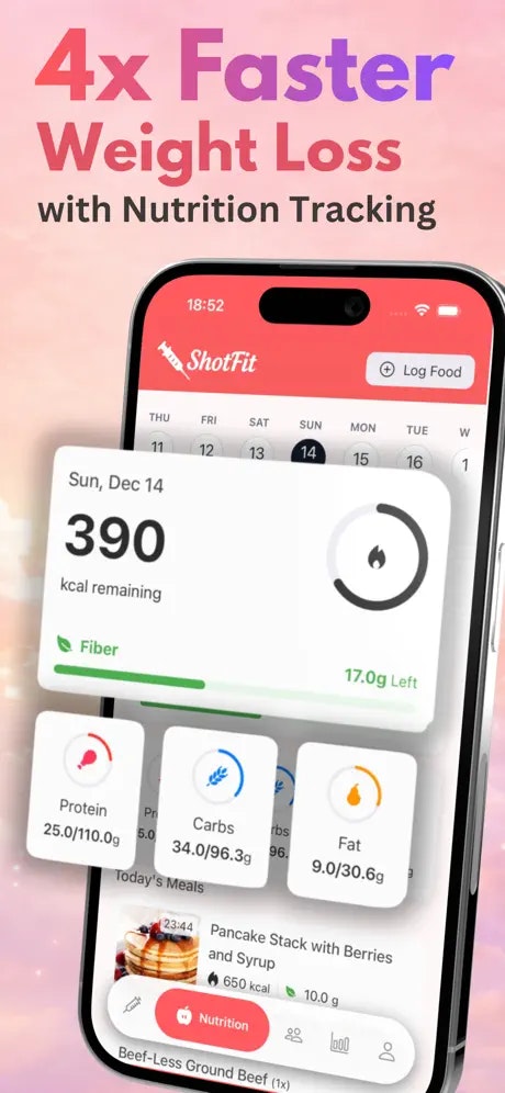 ShotFit: GLP-1 Tracker - Screenshot 5 showing product features and functionality