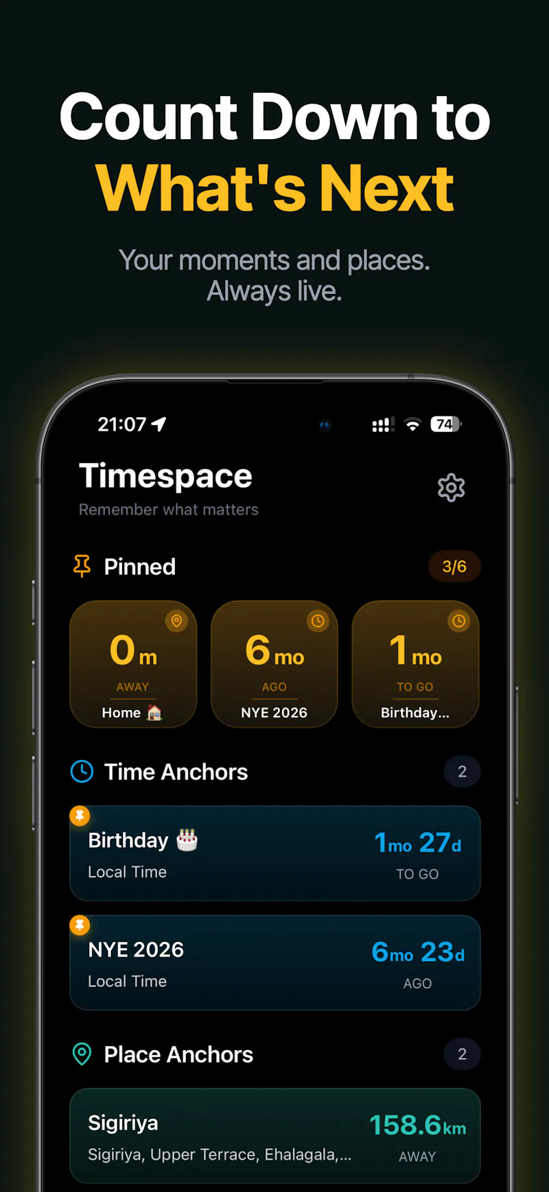 Timespace screenshot 2