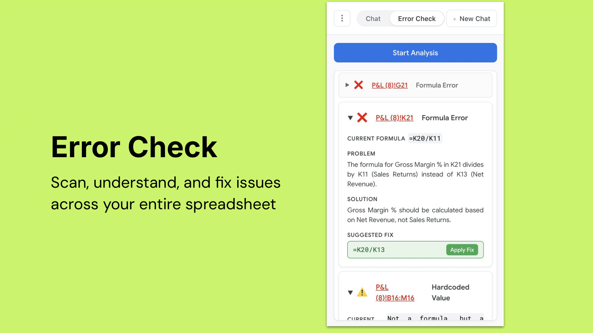 Ingenieur - AI -analist direct binnen Excel en Google Sheets media 5