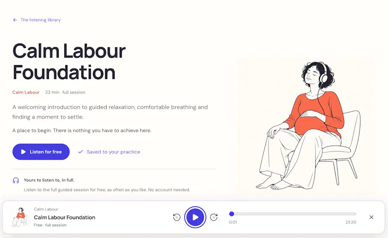Hypnobirthing+ screenshot 2