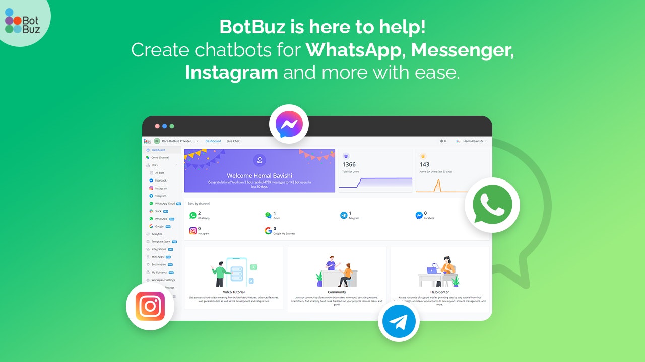 Mídia 3 de BotBuz - Melhor provedor de serviços de API comercial do WhatsApp na Índia