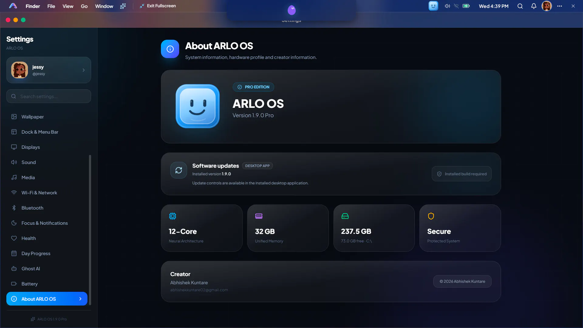ARLO OS - Your AI-Powered Desktop gallery image