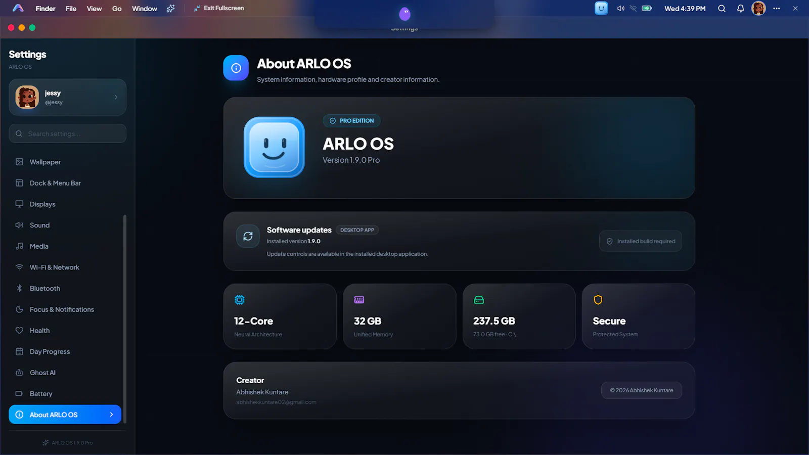 ARLO OS - Your AI-Powered Desktop screenshot 11
