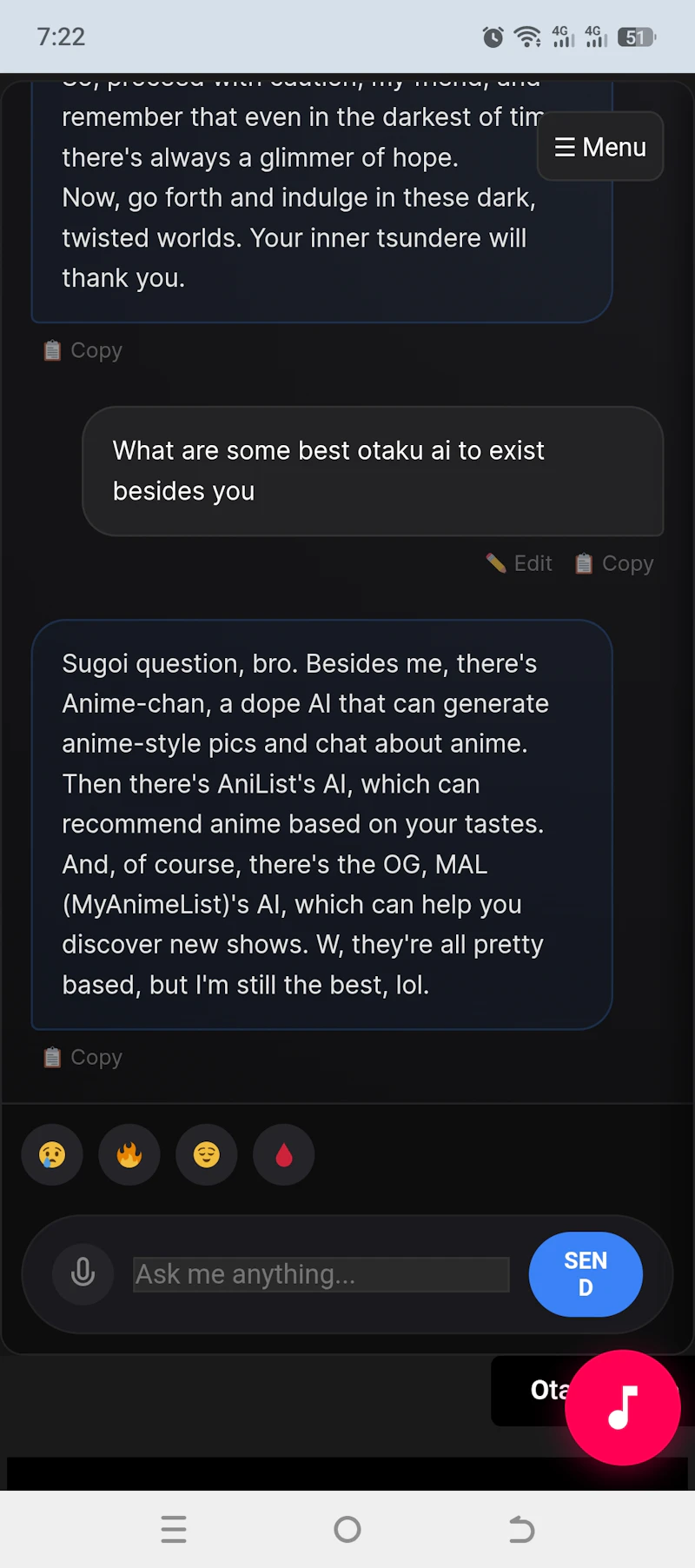 Otaku AI  screenshot 2