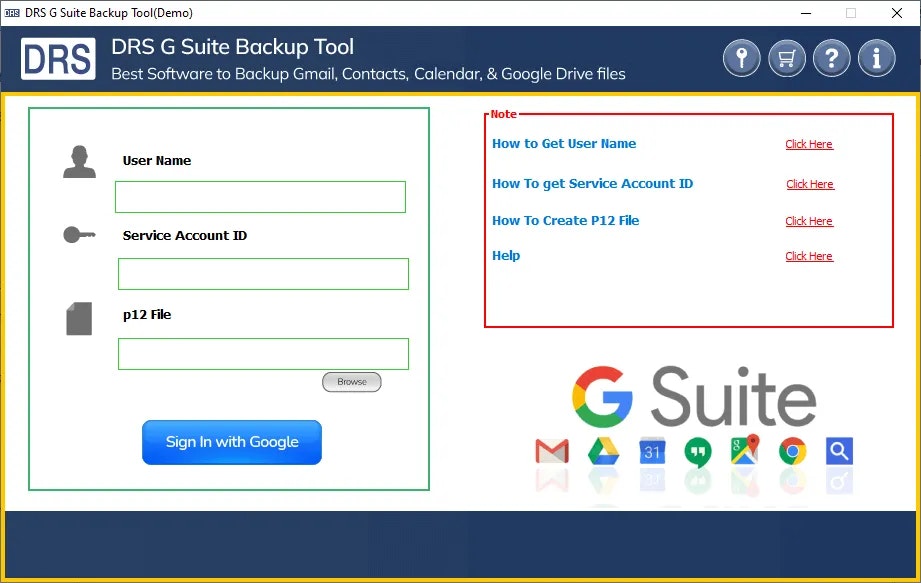 DRS Softech G Suite Migration Tool media 2