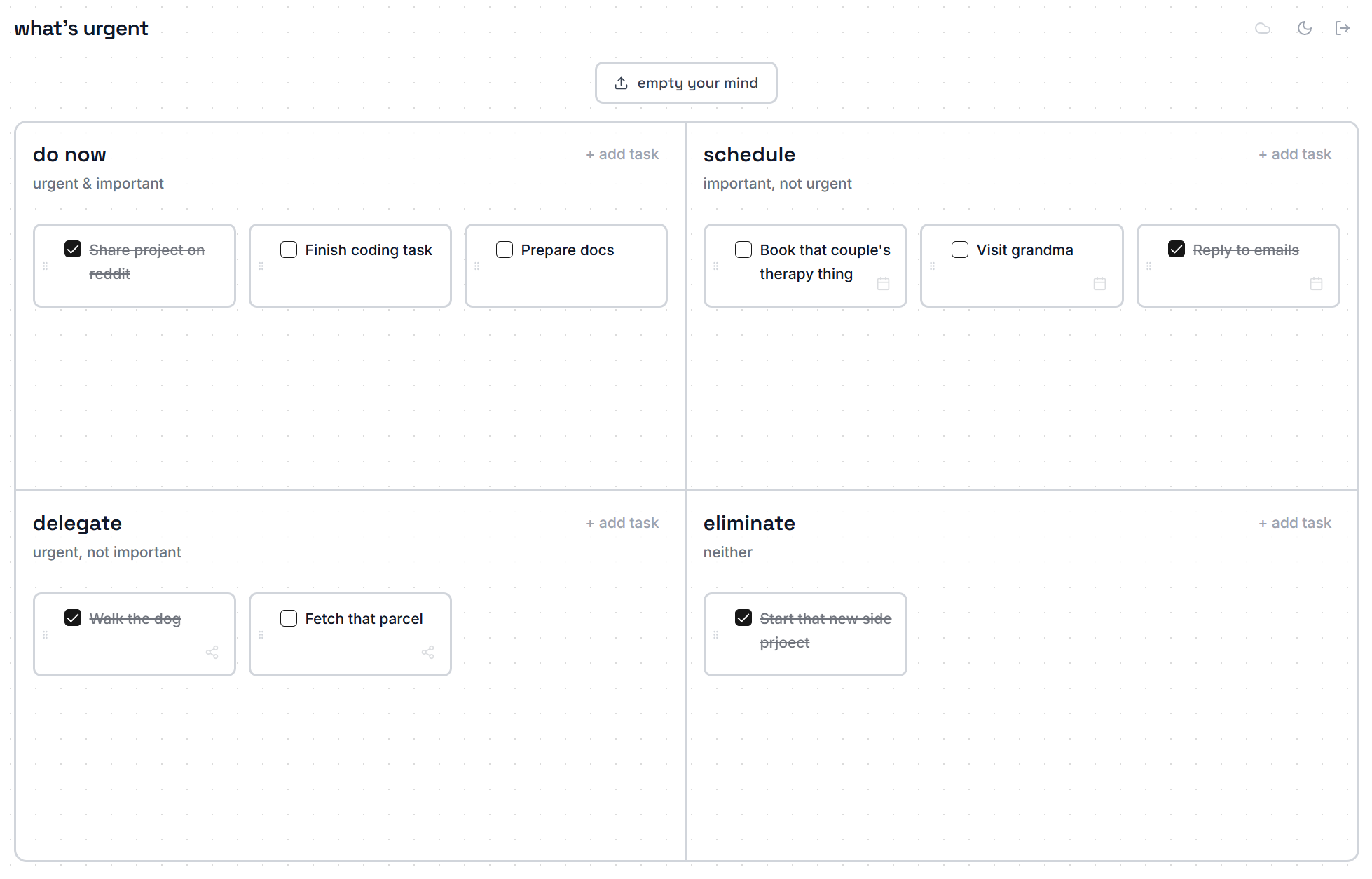 what's urgent - Screenshot 3 showing product features and functionality