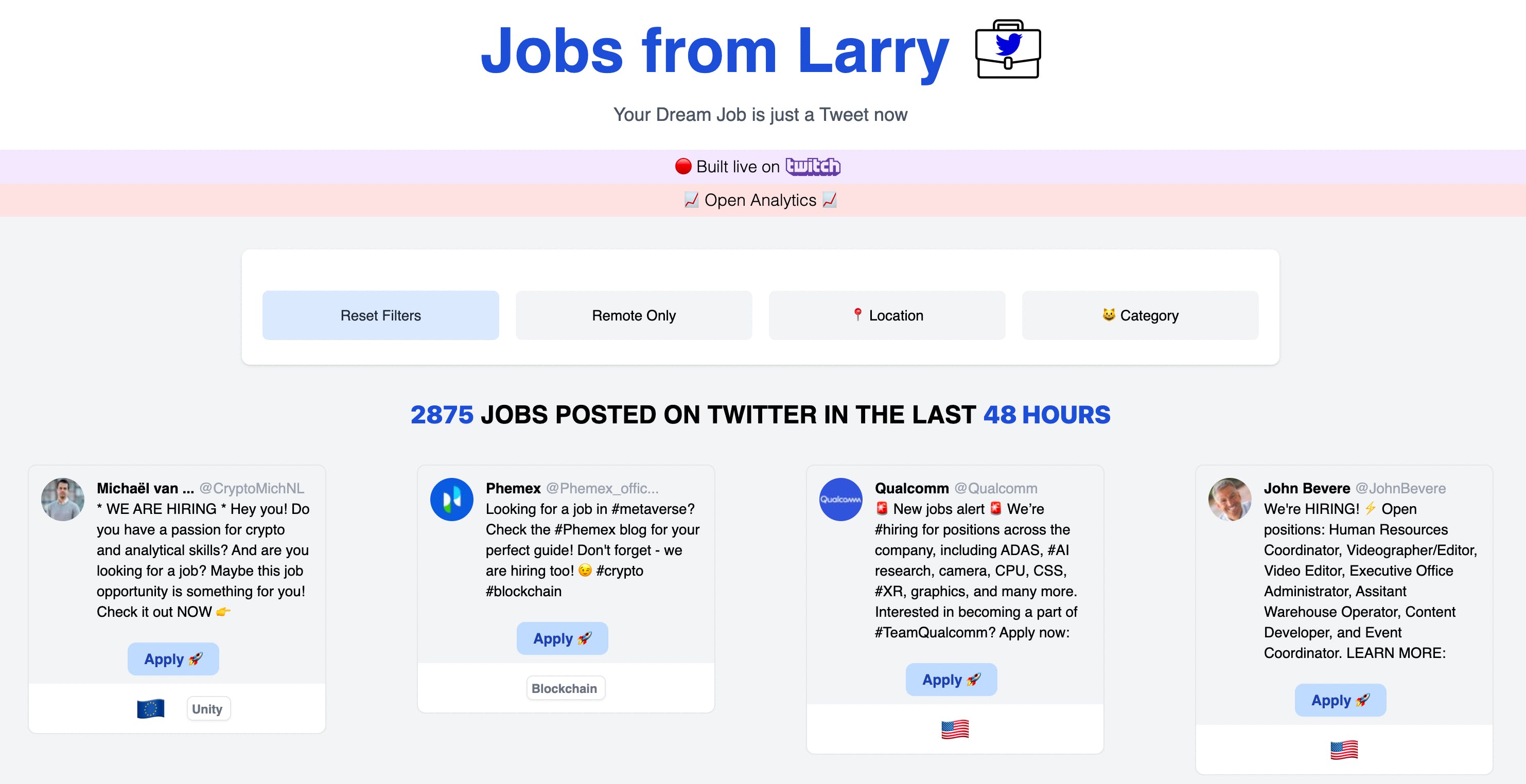 Jobs from Larry media 1