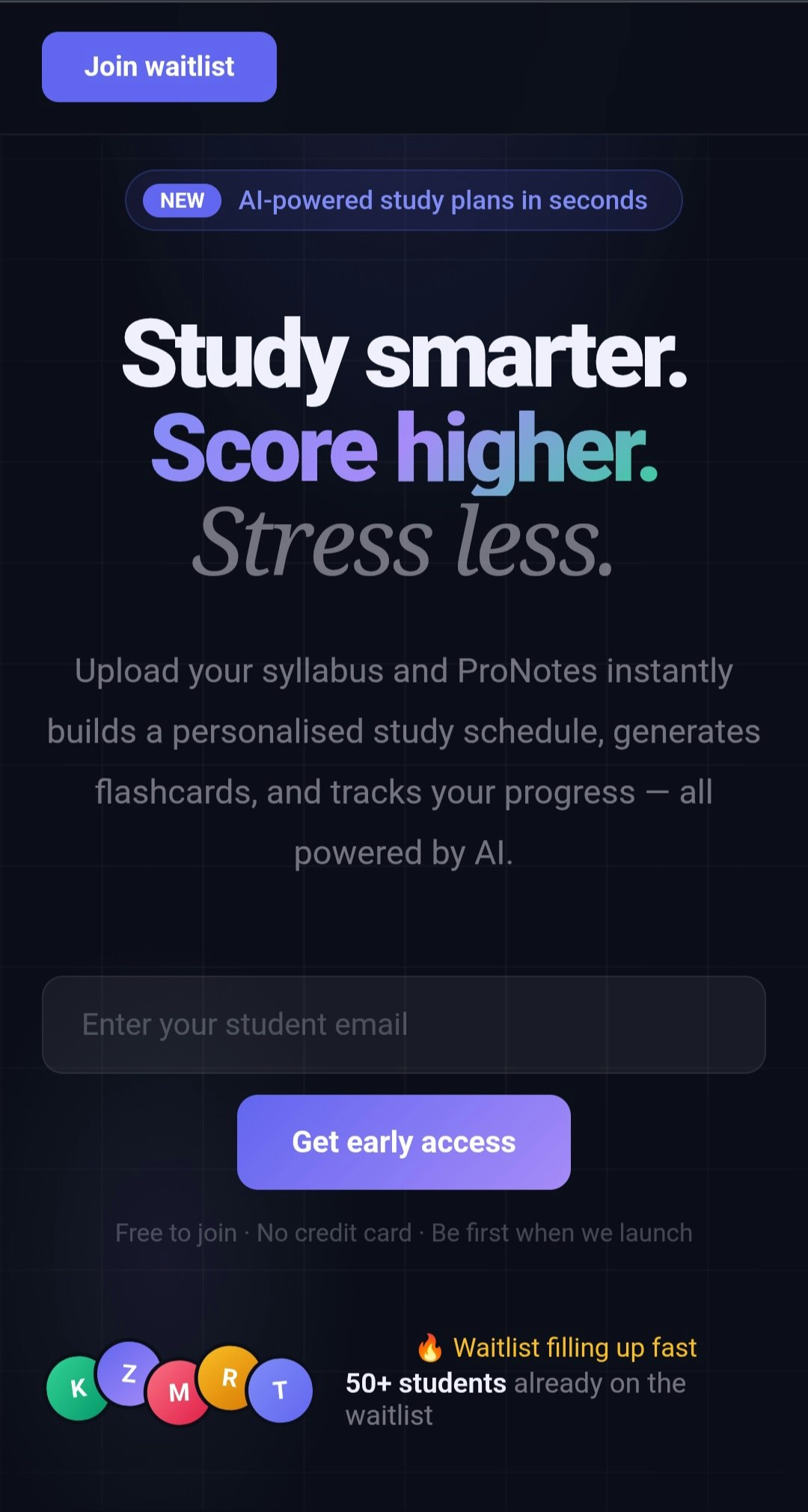 ProNotes - Main product screenshot demonstrating key features and user interface