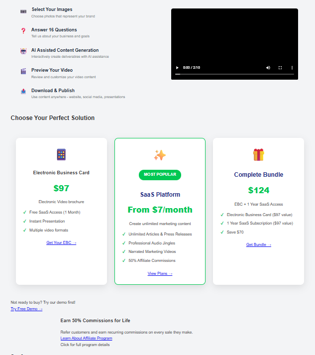 The Startup Video Press Release Builder media 3