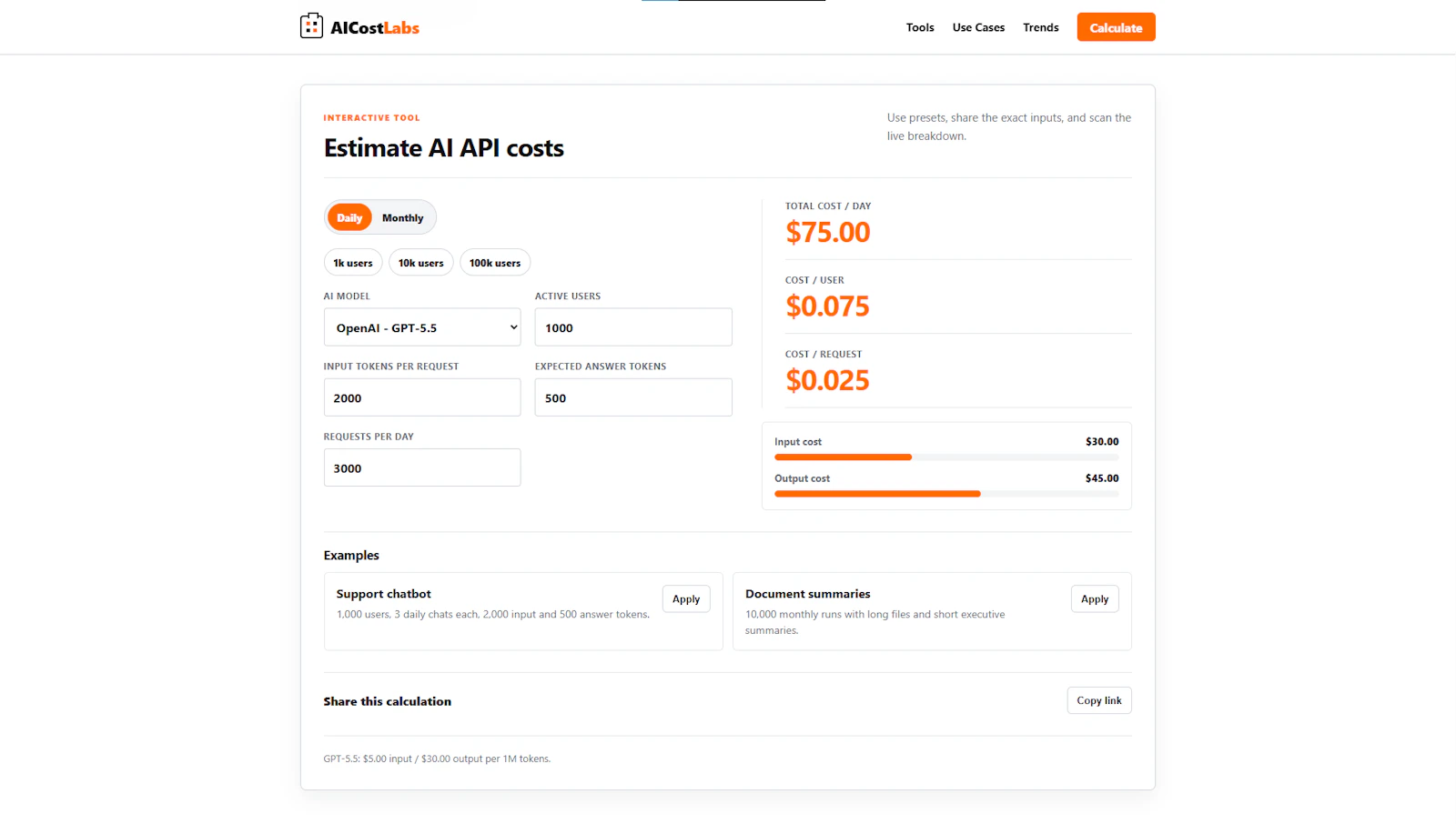 AIcostlabs screenshot 7