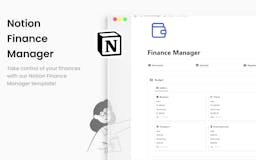Notion Ultimate Finance Manager media 1