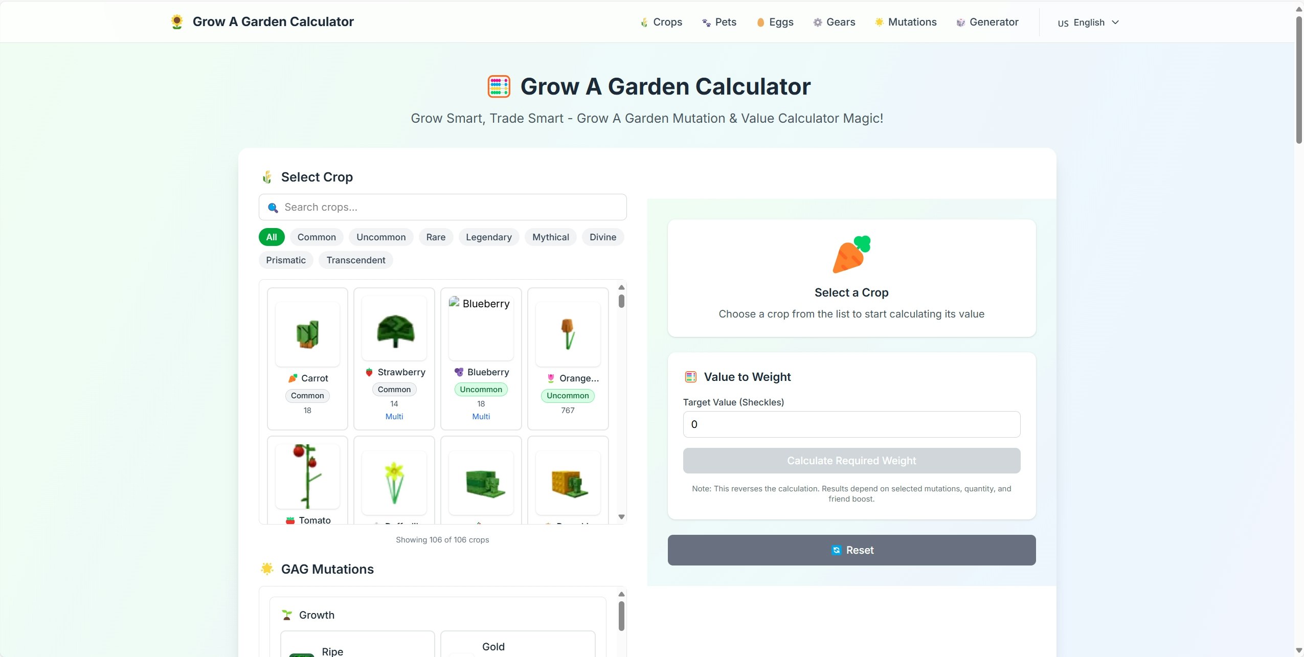 Grow A Garden Calculator gallery image